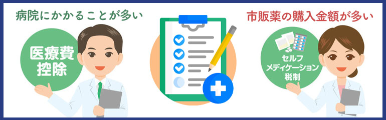 医療費控除とセルフメディケーション税制の使い分け方